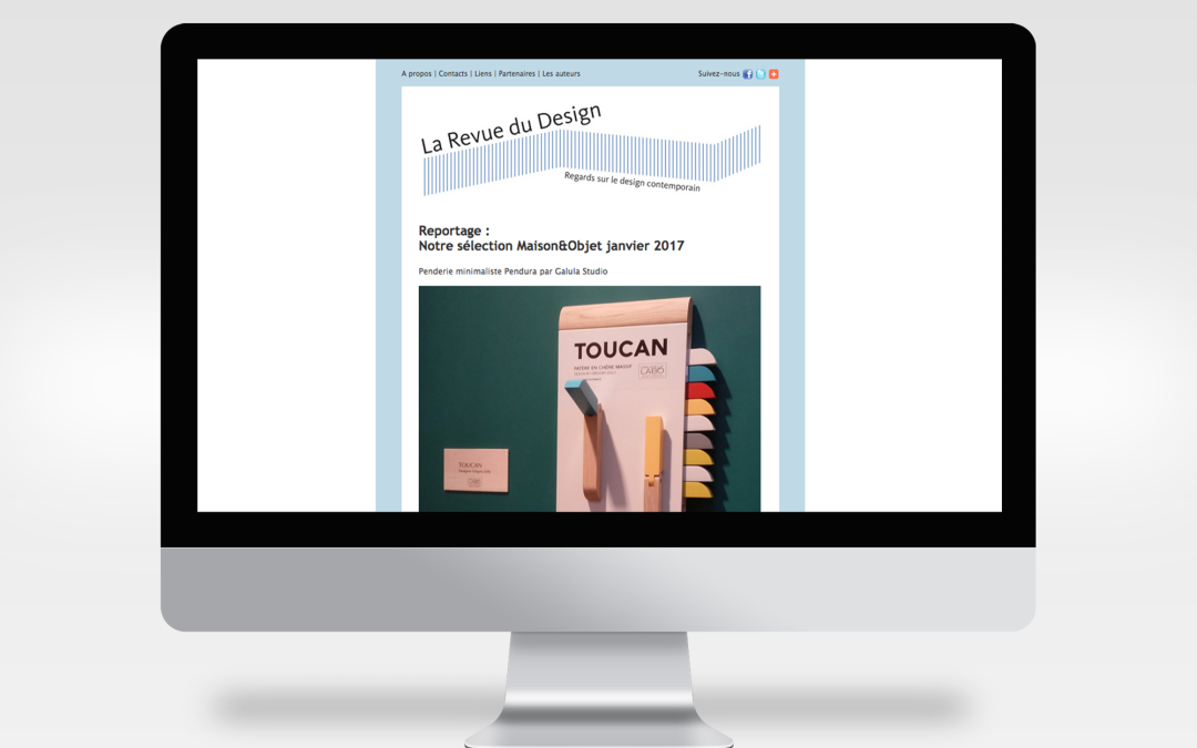 TOUCAN dans la sélection Maison&Objet de La Revue du Design